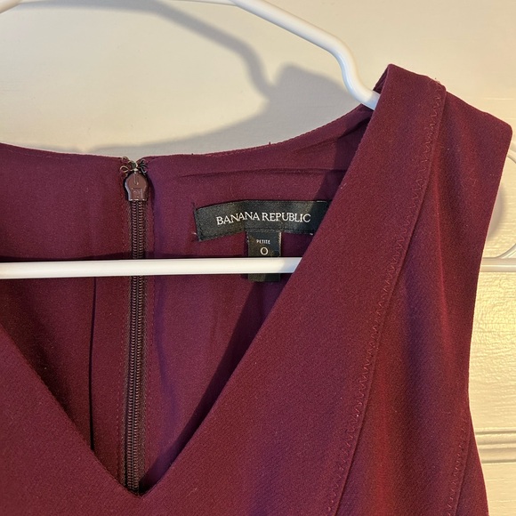 Banana Republic Deep Burgundy Mini Dress - Picture 3 of 8